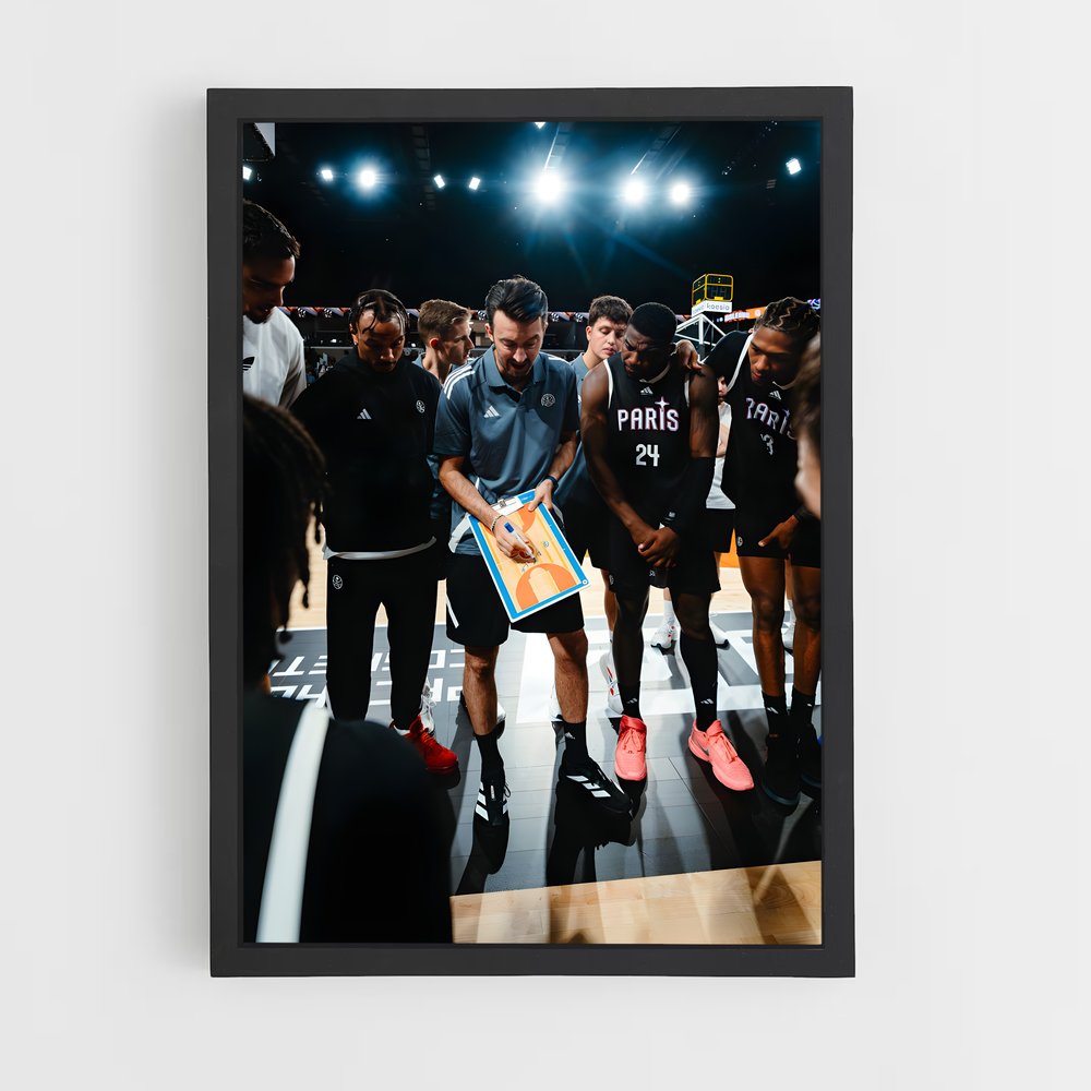Poster Entraînement des Nets – affiche Basketball (vue 2)